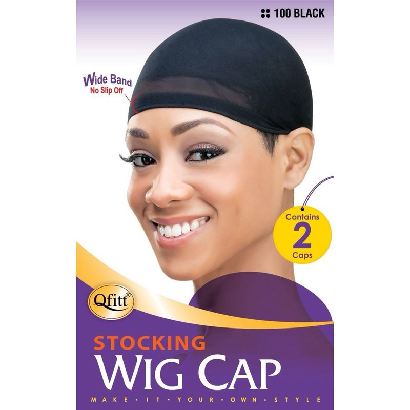 QFITT BLACK WIG CAP