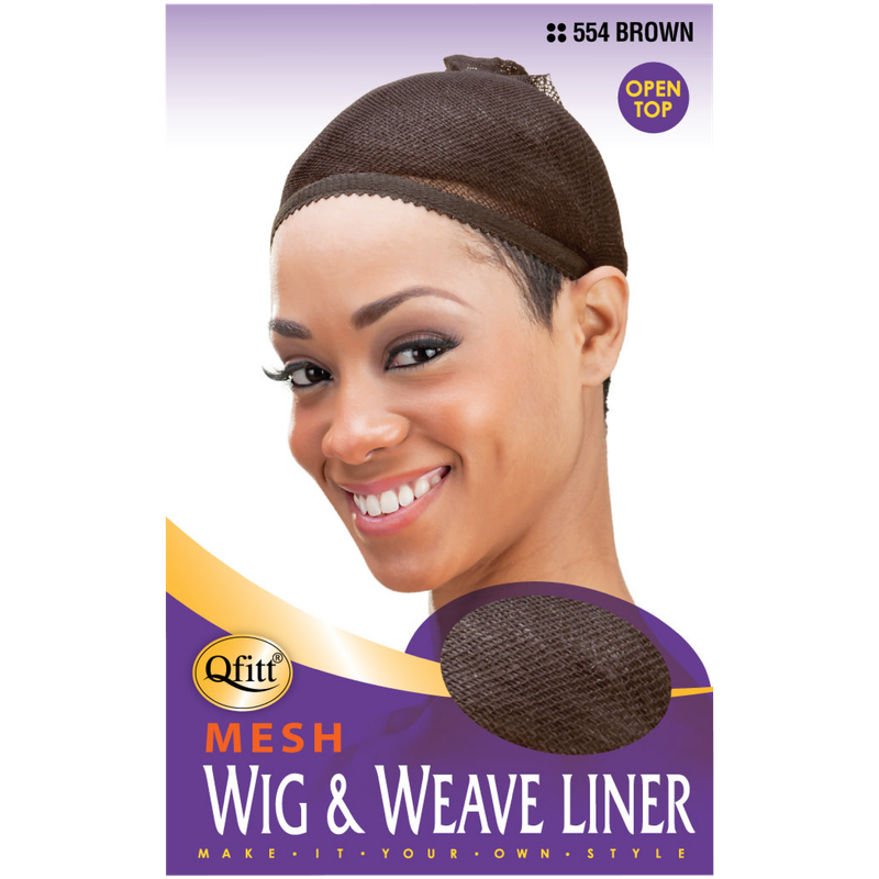 QFITT MESH WIG &amp; WEAVE LINER BROWN