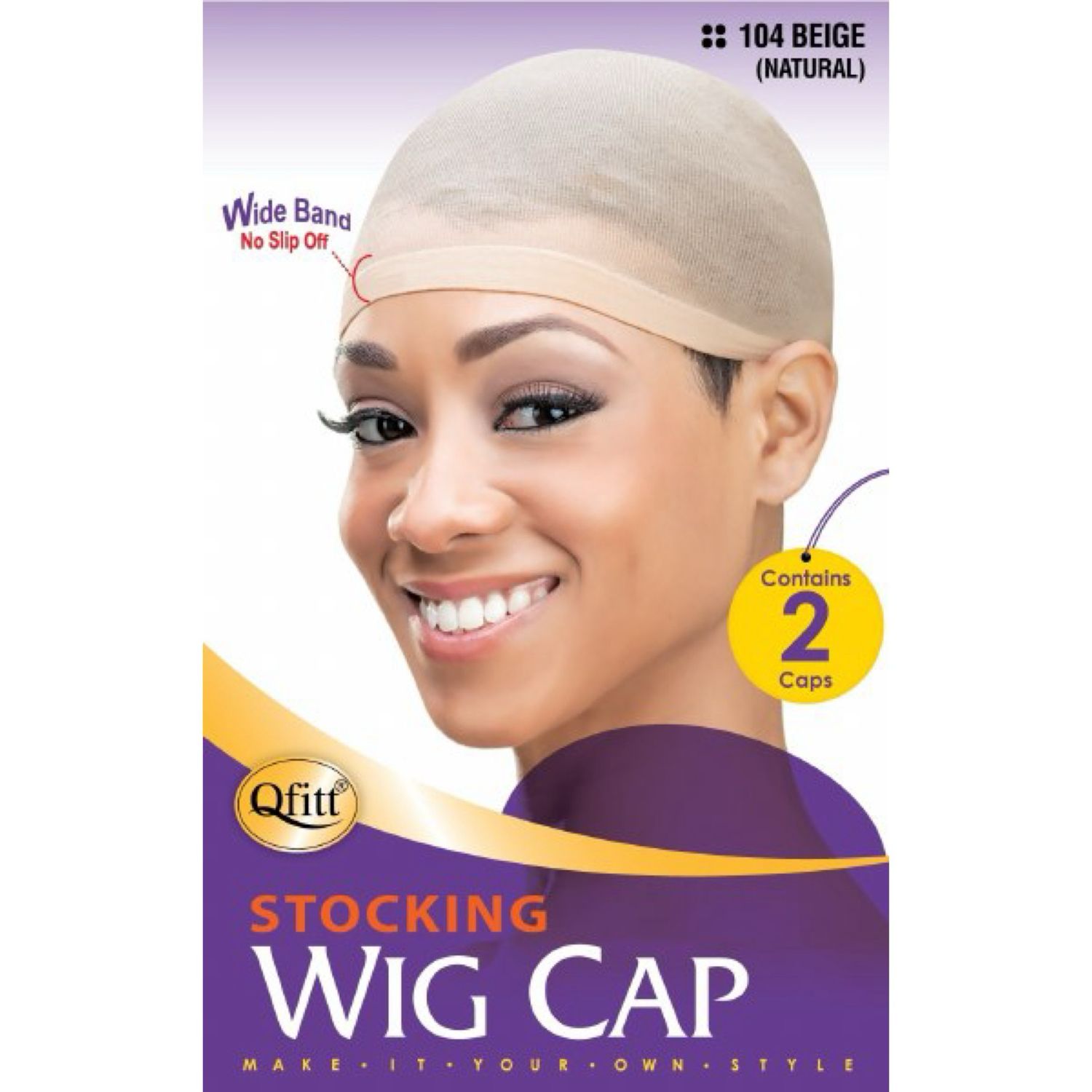 QFITT BEIGE WIG CAP