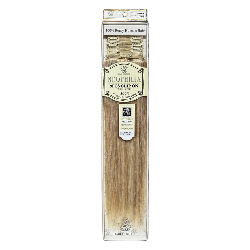 HAIR COUTURE NEOPHILIA 9PCS CLIP ON EXTENSIONS 18&quot; 27/613