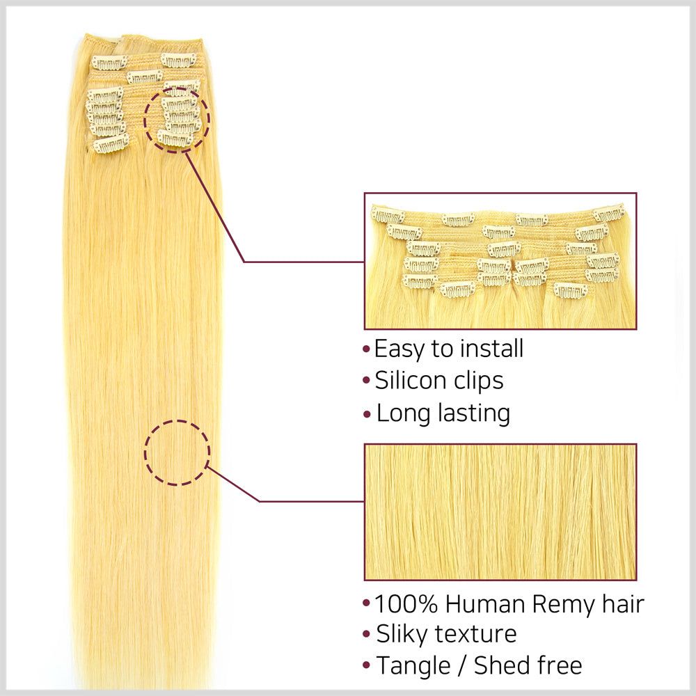 HAIR COUTURE NEOPHILIA 9PCS CLIP ON EXTENSIONS 18&quot; 613