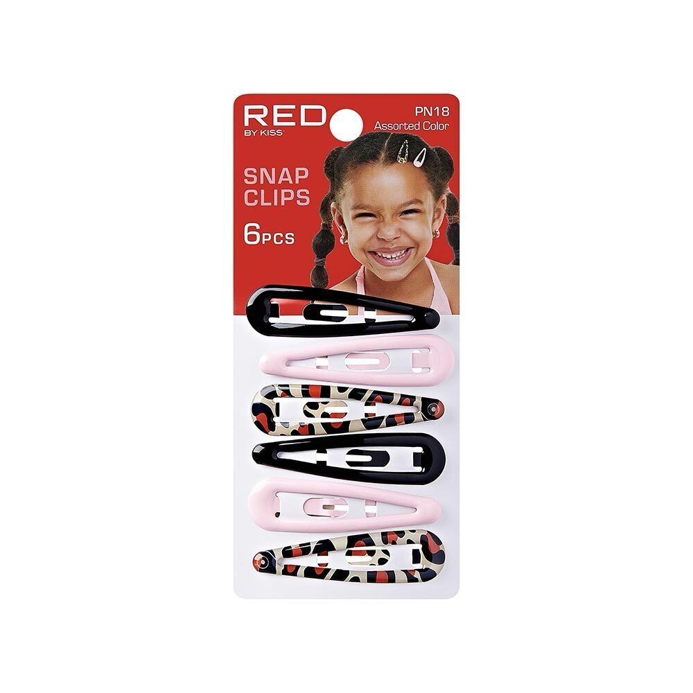 RED KIDS SNAP CLIP ASSORTED