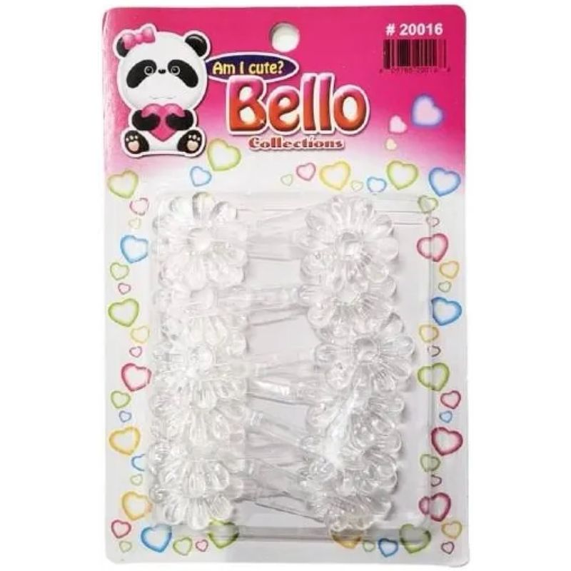 FLOWER BARRETTE CLEAR