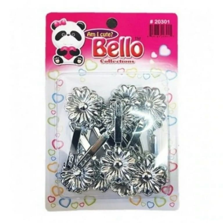 FLOWER BARRETTE SILVER