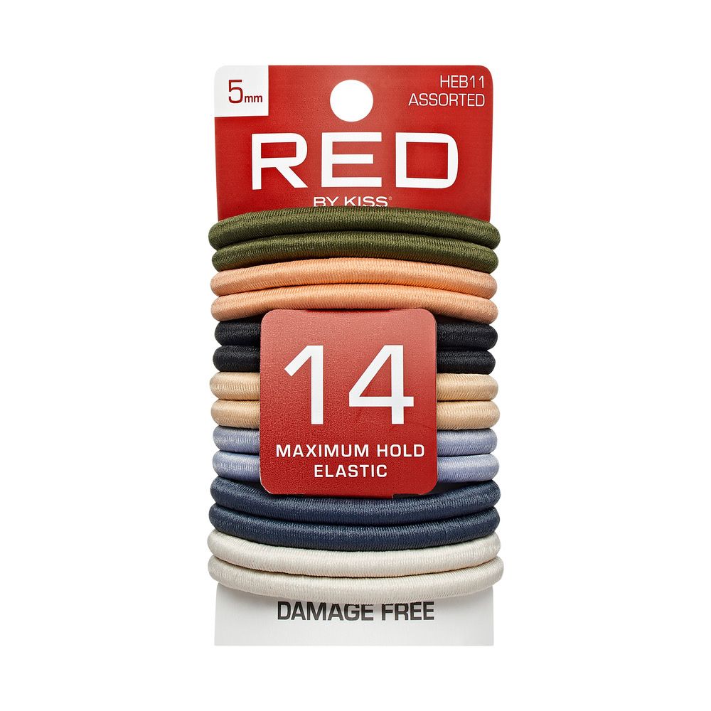 RED ELASTIC BAND 14/ct 5mm NUDE