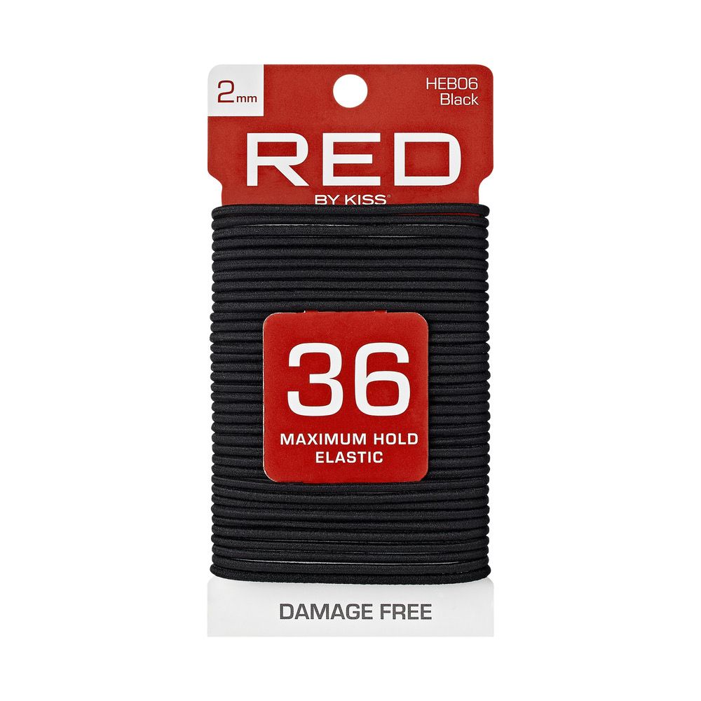 RED ELASTIC BAND 36/ct 2mm
