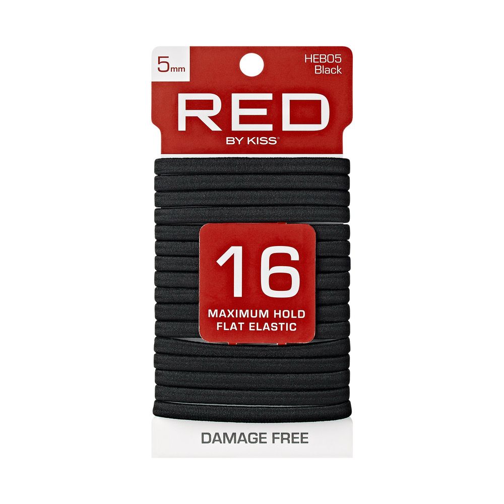 RED ELASTIC BAND 16/ct 5mm