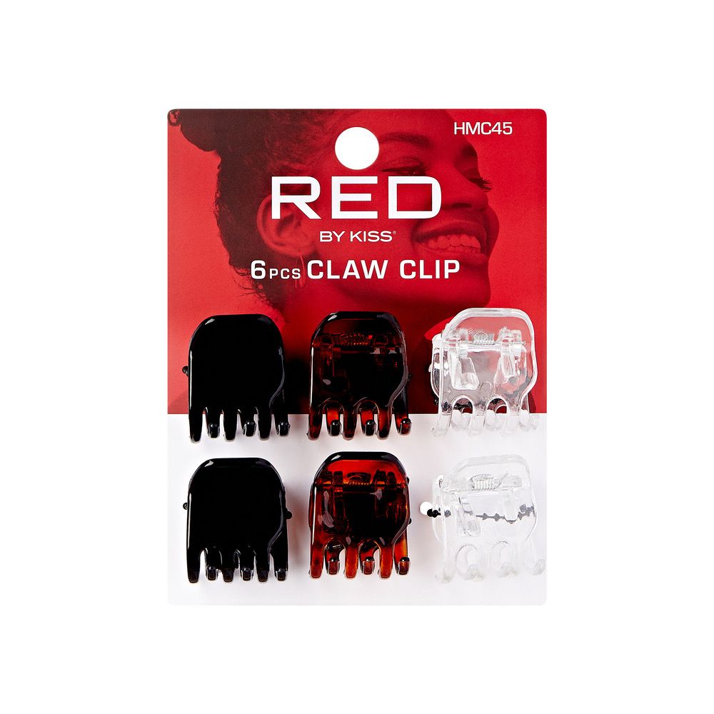 RED HAIR CLIP 6pcs