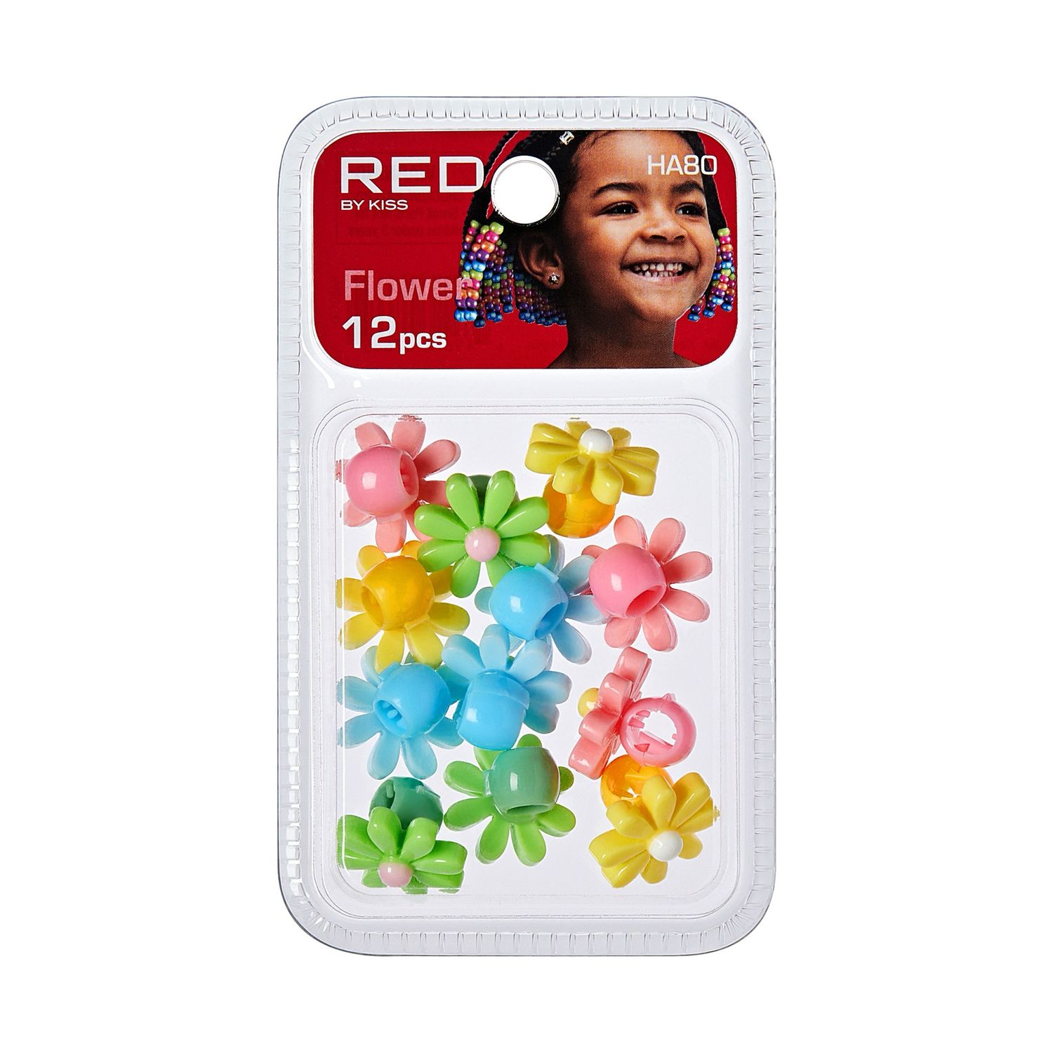 RED FLOWER CLAW CLIP  12pcs