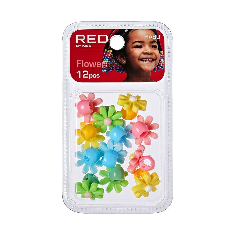 RED FLOWER CLAW CLIP  12pcs