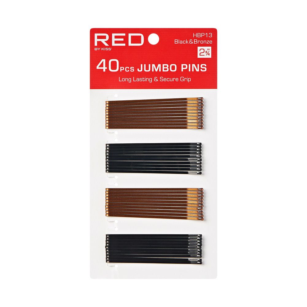 RED BOB PIN 2 3/4&quot; 40pcs BRONZE &amp; BLACK