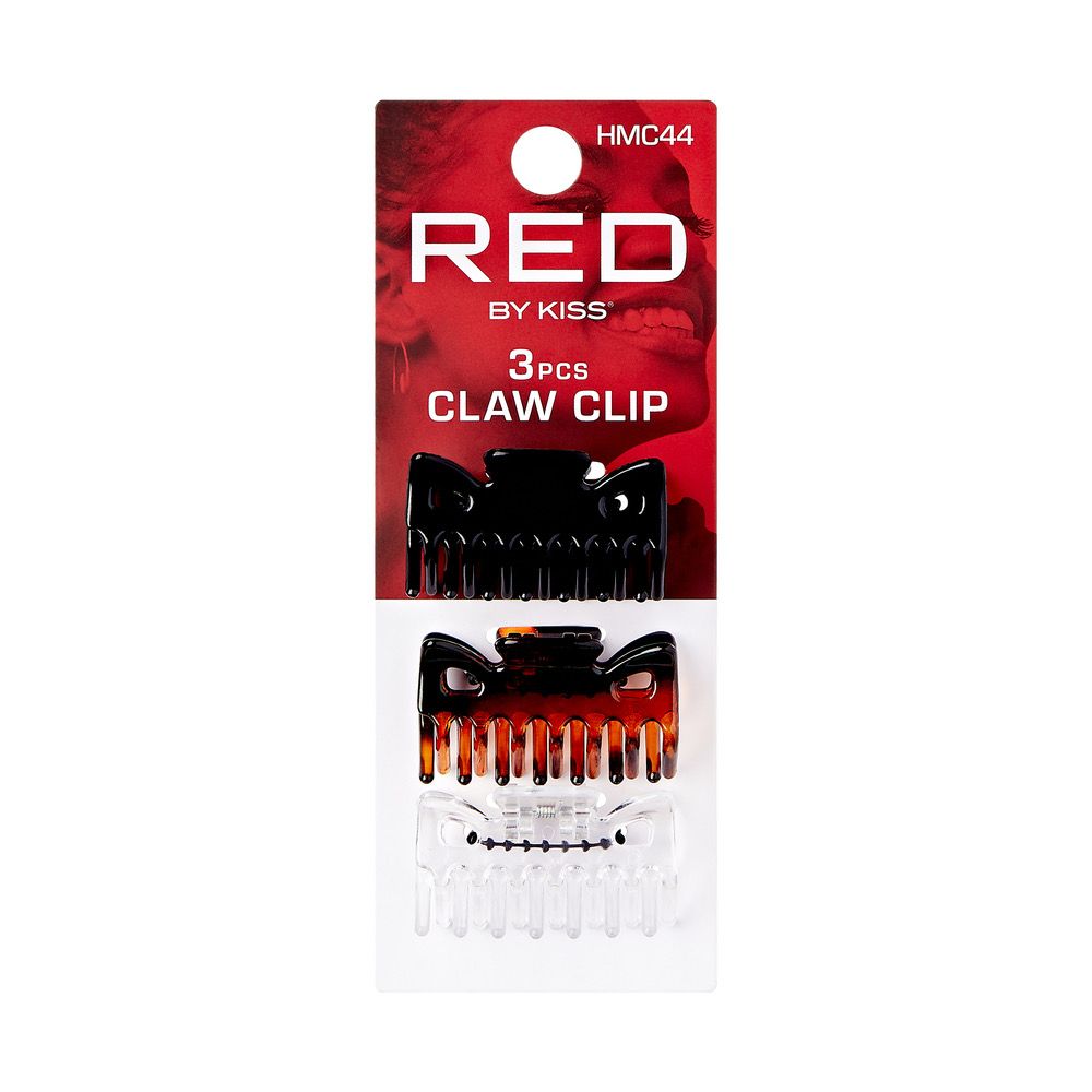 RED HAIR CLIP 3pcs