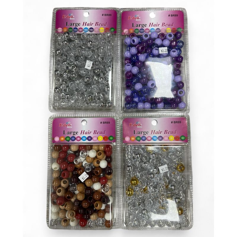 EDEN HAIR BEADS ASSORTED BROWN