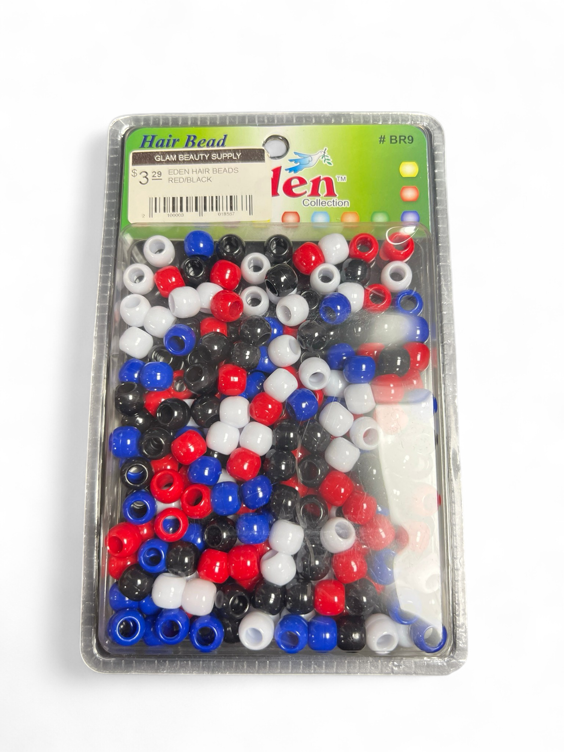 EDEN HAIR BEADS RED/BLACK/BLUE/WHITE