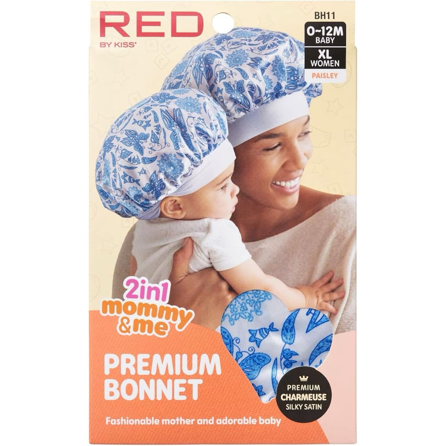 RED MOMMY &amp; ME SATIN PAISLEY