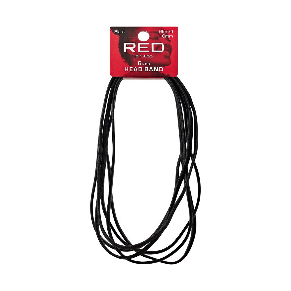 RED 10mm HEADBAND 6pcs