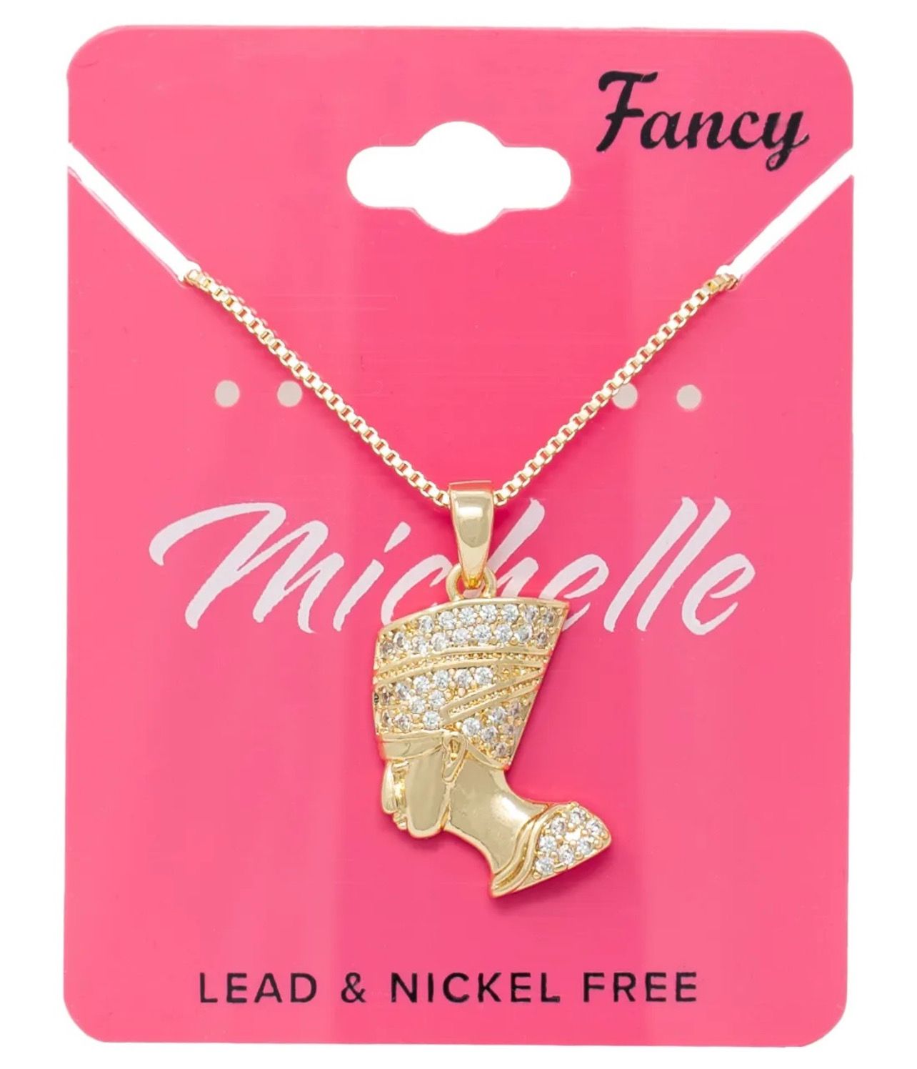 MICHELLE GOLD CZ NECKLACE