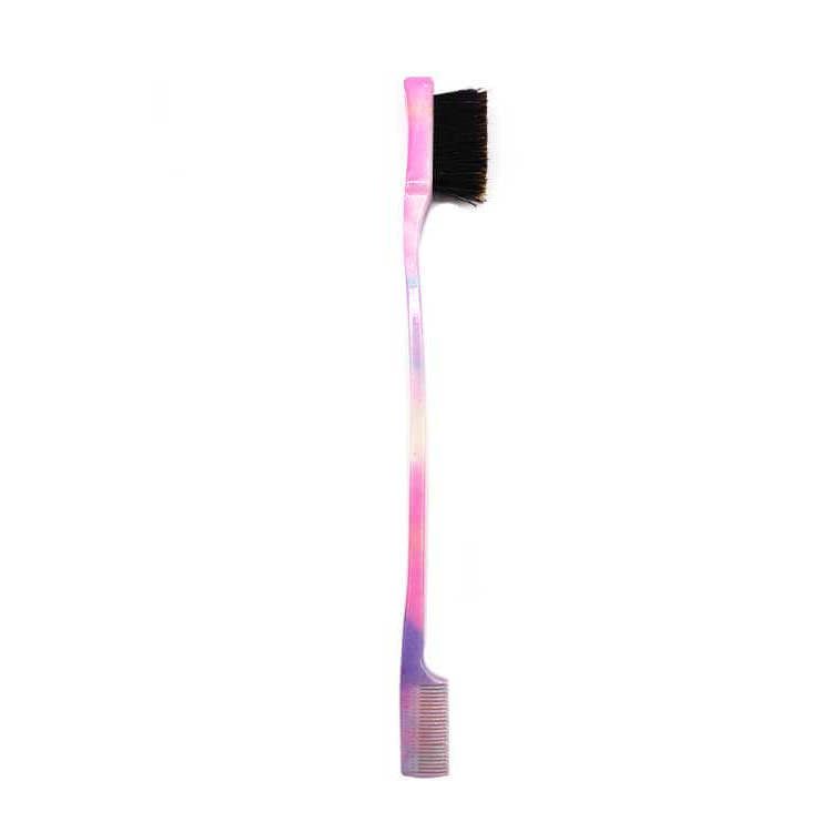 ONE SIDED EDGE BRUSH (WITH PATTERNS) RED BY KISS EDGE BOAR FIXER