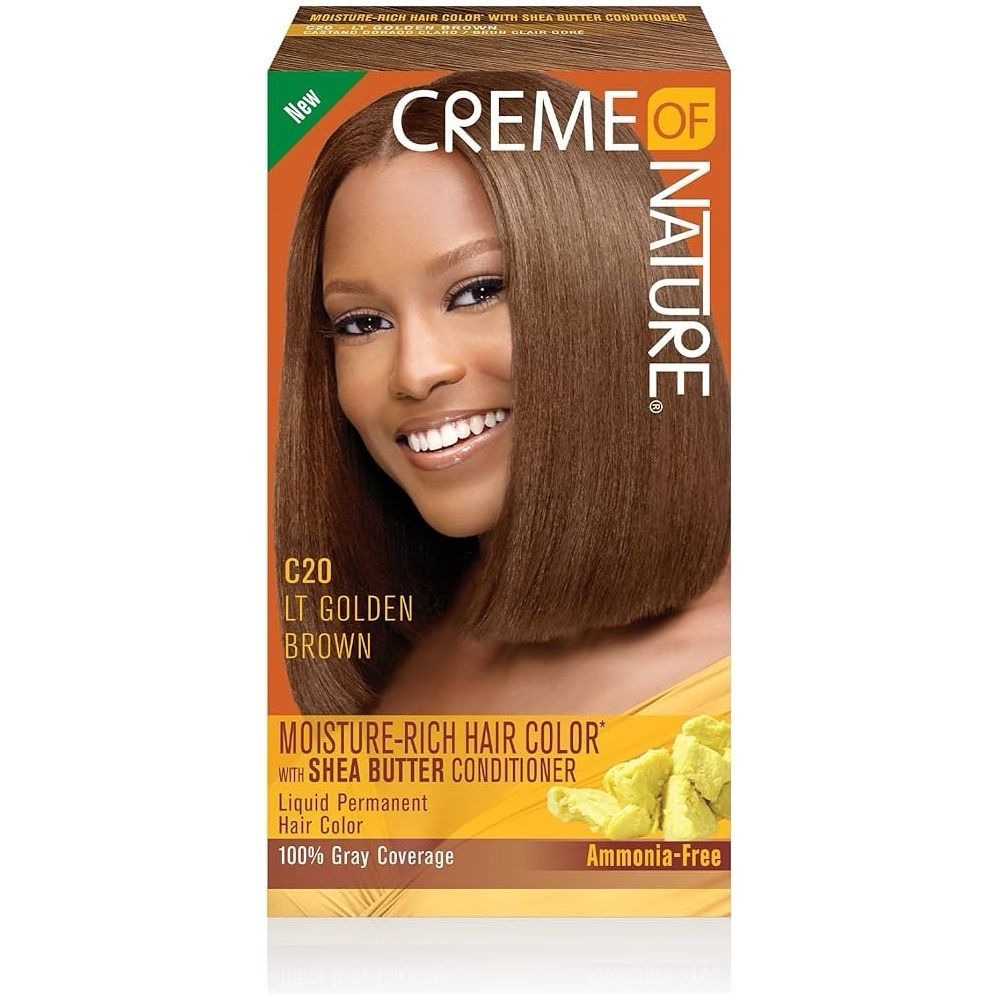 CREME OF NATURE C20 LT GOLDE BROWN