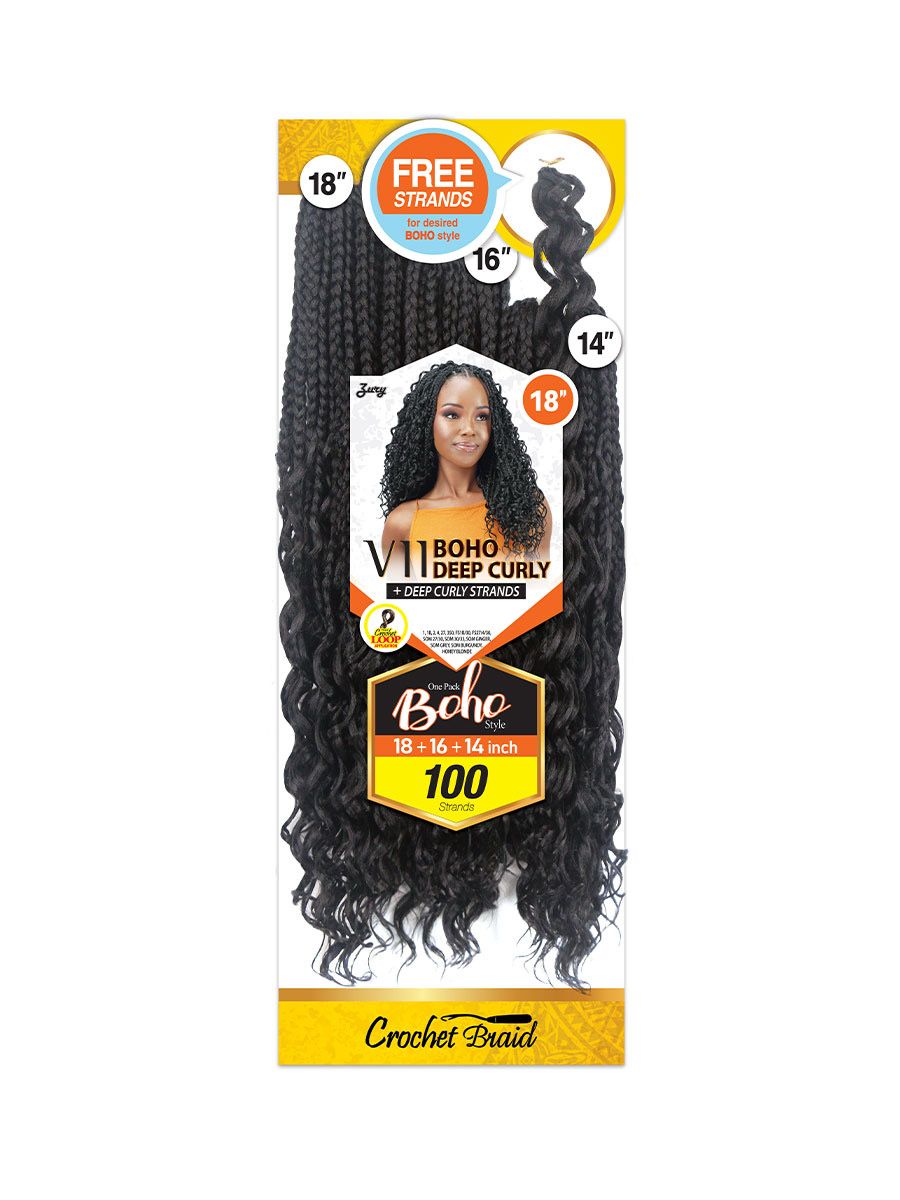 ZURY V11 BOHO DEEP 14&quot; 16&quot; 18&quot; DEEP CURLY #1