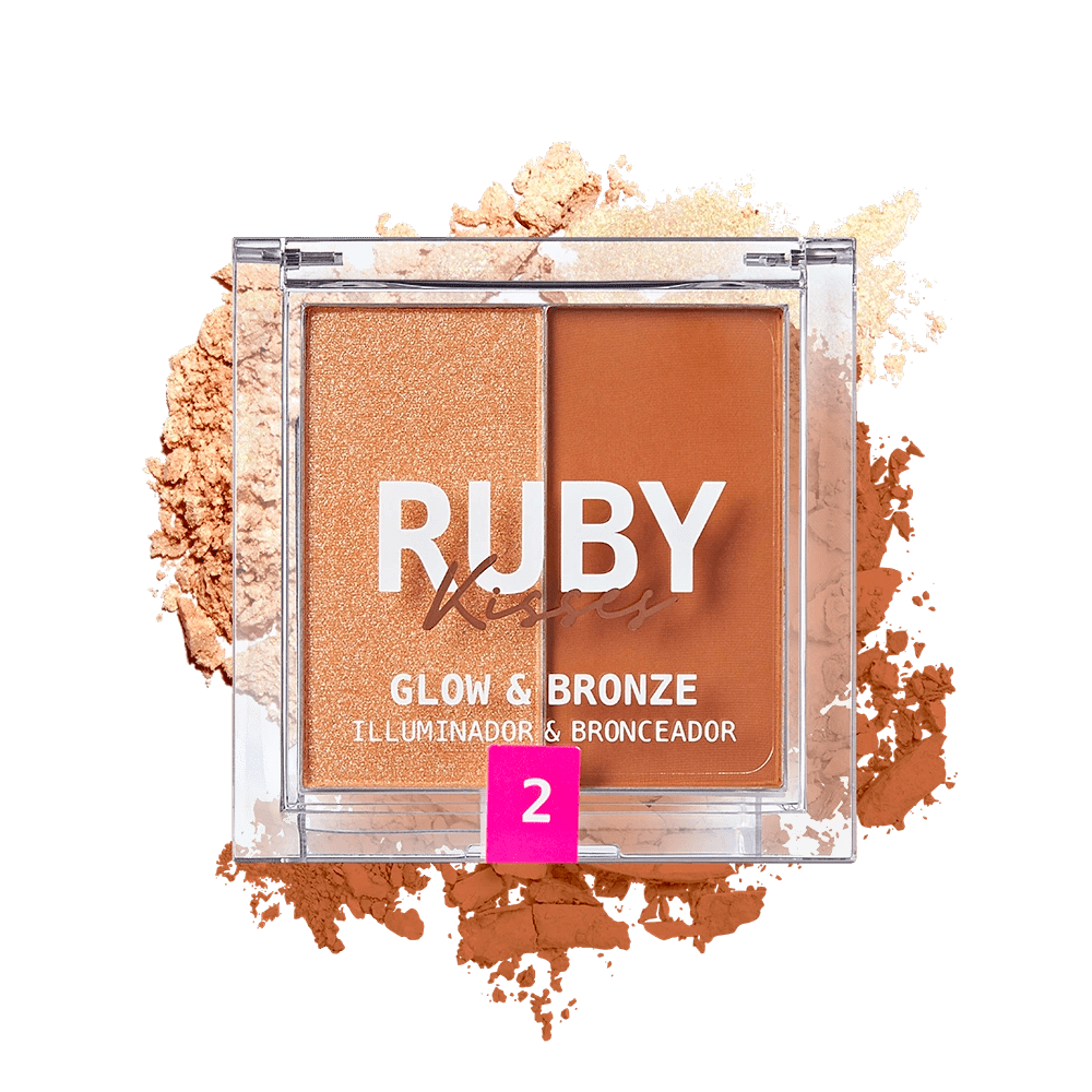 RK DUO HIGHLIGHTER BRONZER-MEDIUM