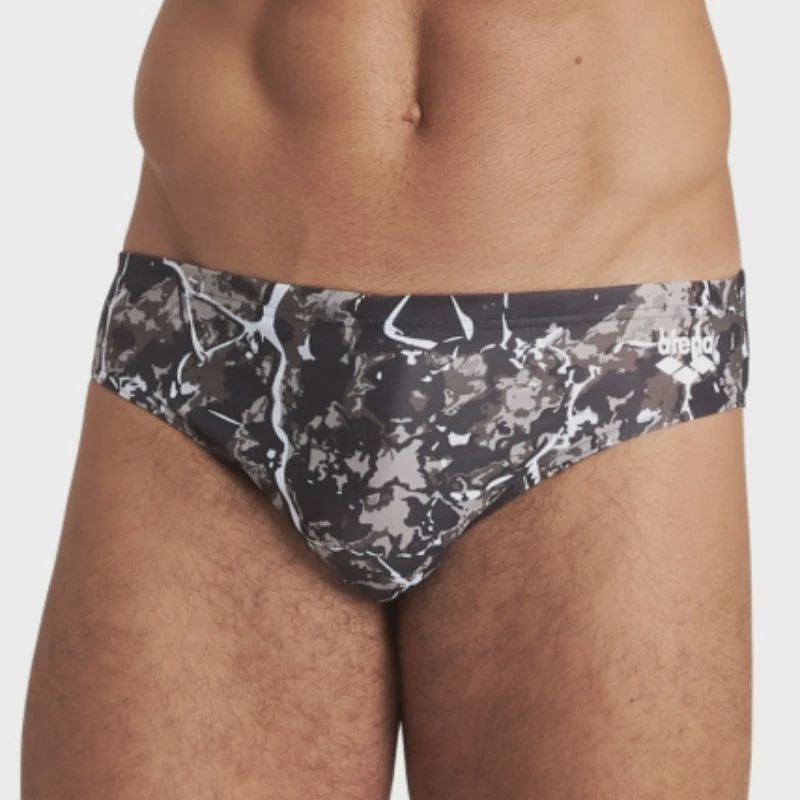 M Earth Texture Brief, Colour: 550 Black-Black Multi, Size: 28