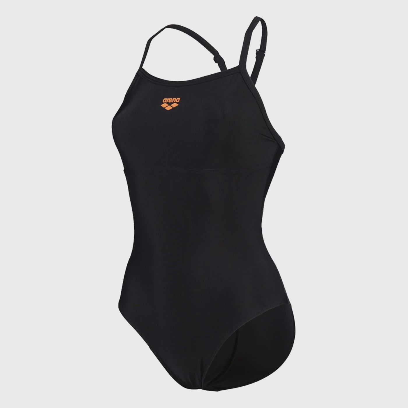 Women&#39;s solid swimsuit lightdrop back b, Colour: 500 Black, Size: 40