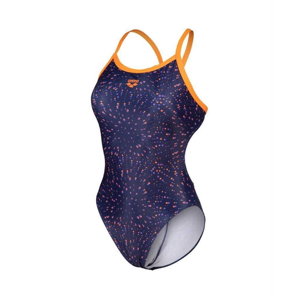 W Swimsuit Fireworks Challenge Back, Colour: 570 Nespola/Navy Multi, Size: 32