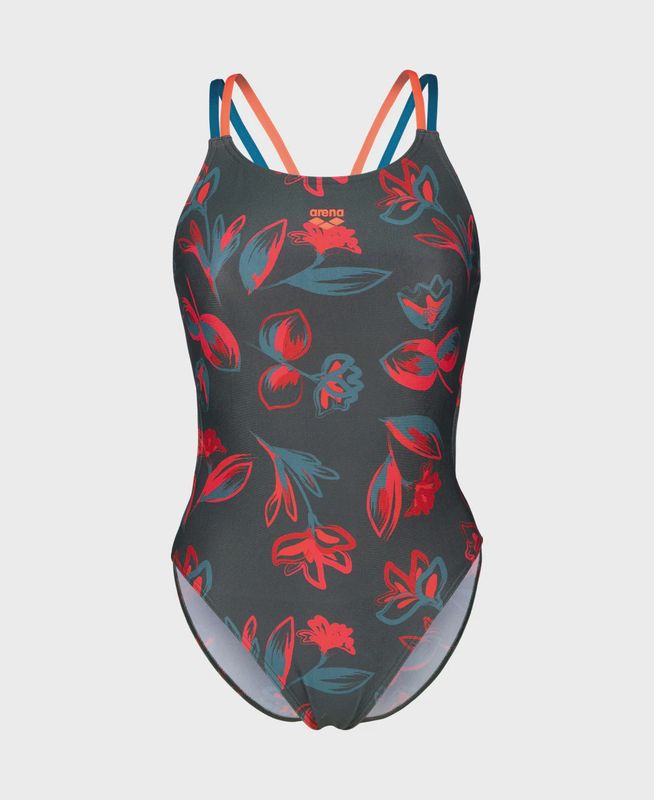 Women&#39;s Floral Swimsuit Lace Plus Back