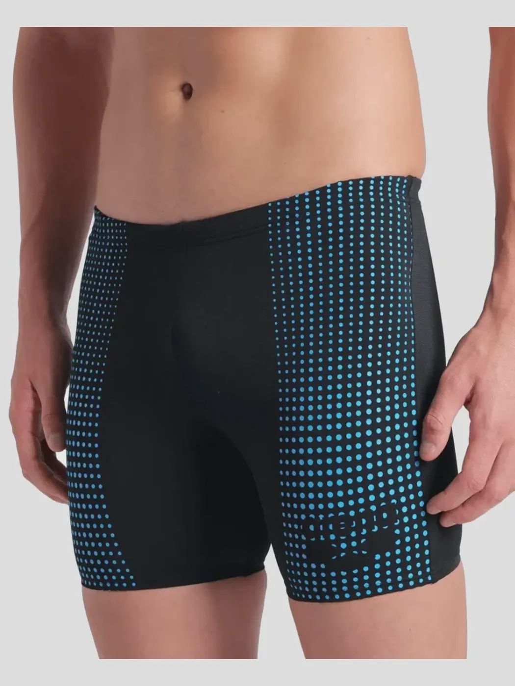 M Foggy Dots Swim Mid Jammer, Colour: 500 Black, Size: 30