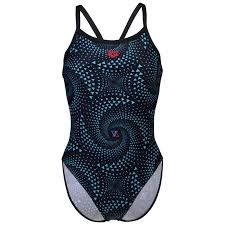 Women&#39;s Fireflow swimsuit challenge back, Colour: 550 Black-Multi Black, Size: 34