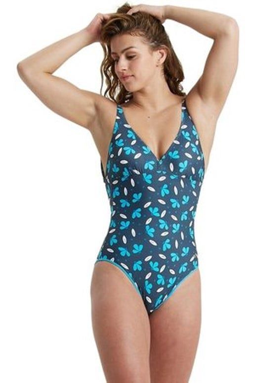 Women&#39;s Swimsuit U Back Allover, Size: Small, Colour: 550 Asphalt Multi