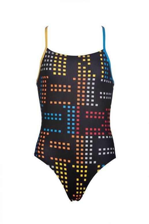 G Neon Jr One piece, Colour: 508 Black/turquoise/lily yellow, Size: 26Jr