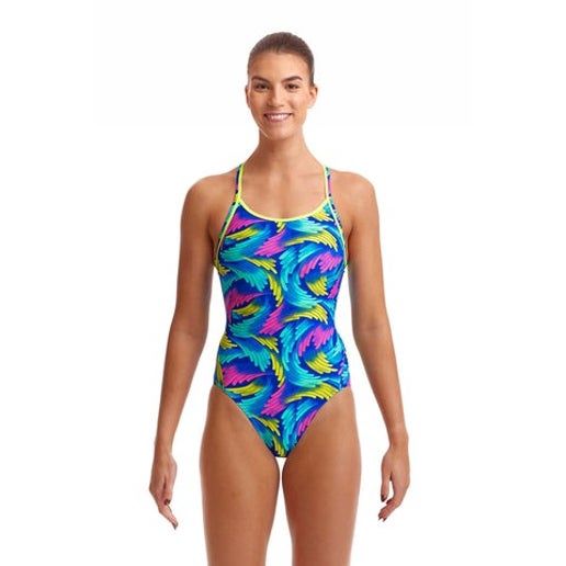 Diamond Back One Piece (Girls), Colour: Air Lift, Size: Girls 10