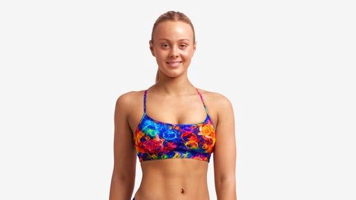 Swim Crop Top, Colour: Ocean Galaxy, Size: Ladies 8