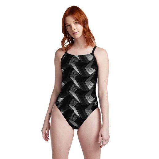 Endurance + Precision Strappy Crossback, Colour: 001 Black/White, Size: 28