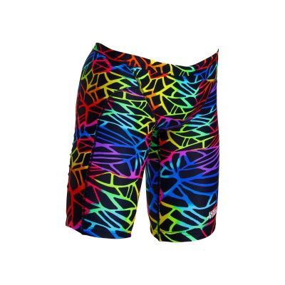 Boy&#39;s Training Jammers, Colour: Rainbow Web, Size: 28 Jr