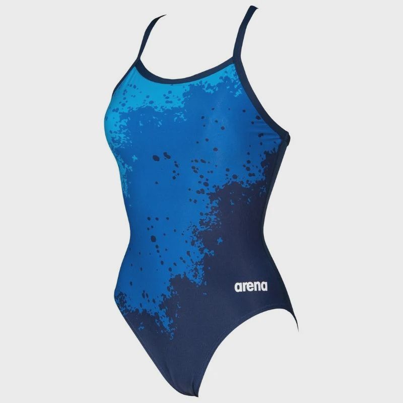 W Spraypaint Light Drop Back One Piece, Colour: 700 Navy-Navy, Size: 22