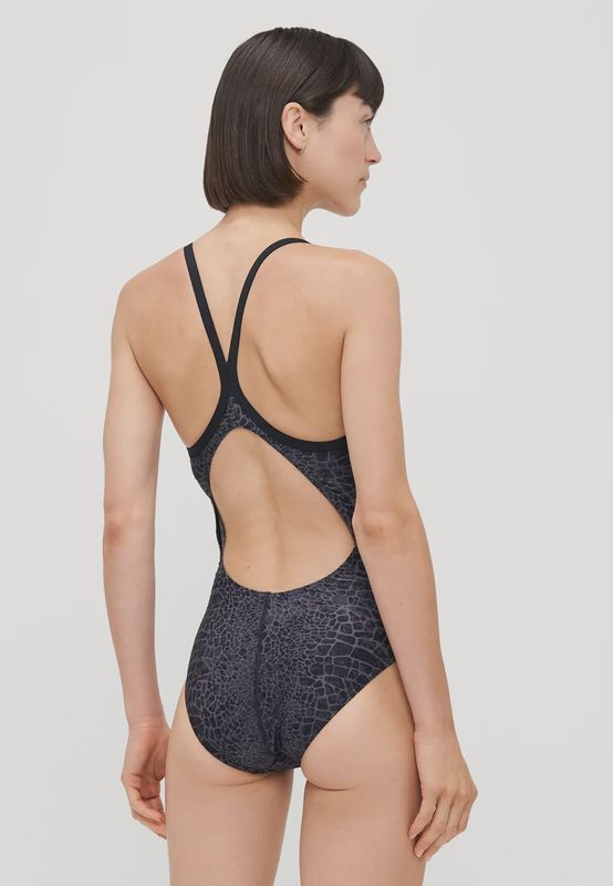 Women&#39;s Snake skin Swimsuit Lightdrop Back