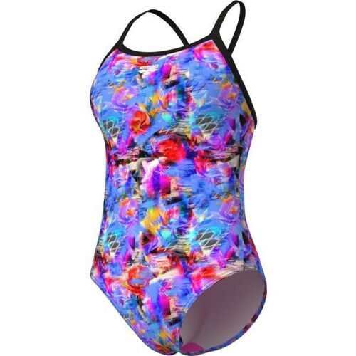 Women&#39;s Memories Swimsuit Lightdrop Back, Colour: 950 Multi Violet-Black, Size: 26