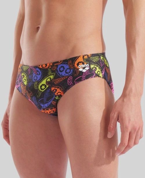 Men&#39;s Arena Sea Turtles Swim Briefs, Size: 28