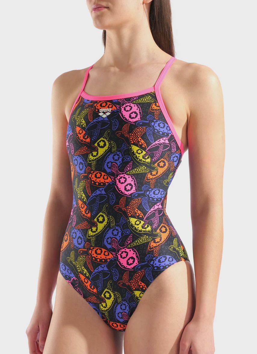 Women&#39;s Arena Sea Turtles Swimsuit Lightdrop Back, Size: 26
