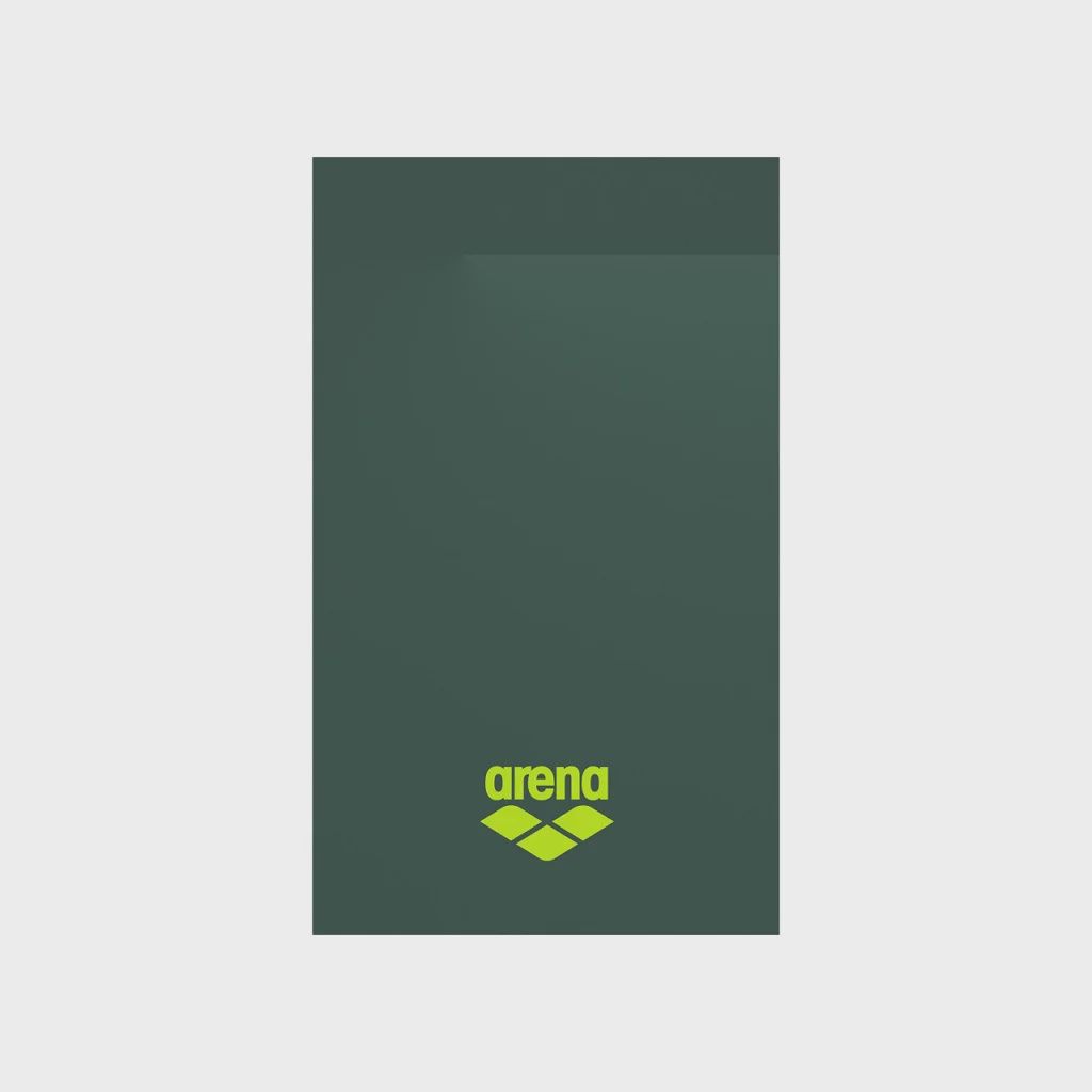 Arena Microfiber Towel, Colour: 660 Dark Sage-Artic Lime