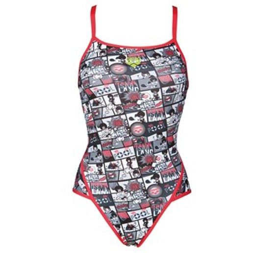 Arena W Comics Super Fly Back, Colour: 475 Fluo Red-black, Size: 22