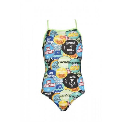 Arena G Watchword Jr Light Drop, Colour: 661 Shiny Green-Multi, Size: 28Jr