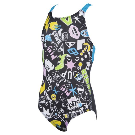 Arena G Playful Swim Pro Back, Colour: 580 Black-Turquoise, Size: 24Jr