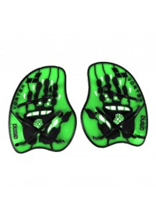 Arena Vortex Evolution Hand Paddle, Colour: 65 Acid Lime/Black