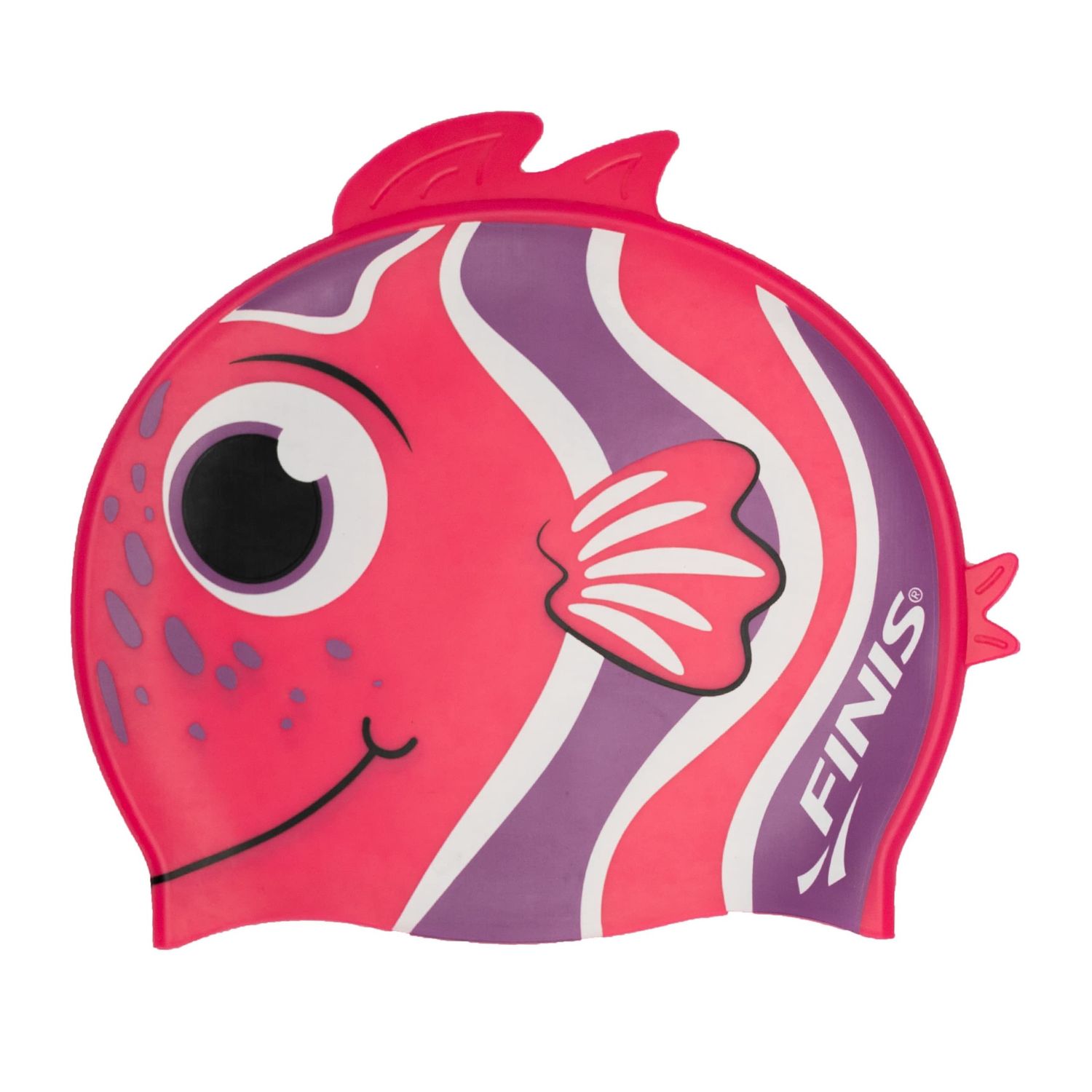 Finis Animal Heads silicone caps, Colour: Angel Fish Red