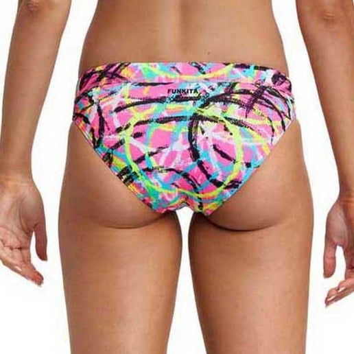 Funkita Sports Brief, Colour: Donut Delight, Size: Ladies 8