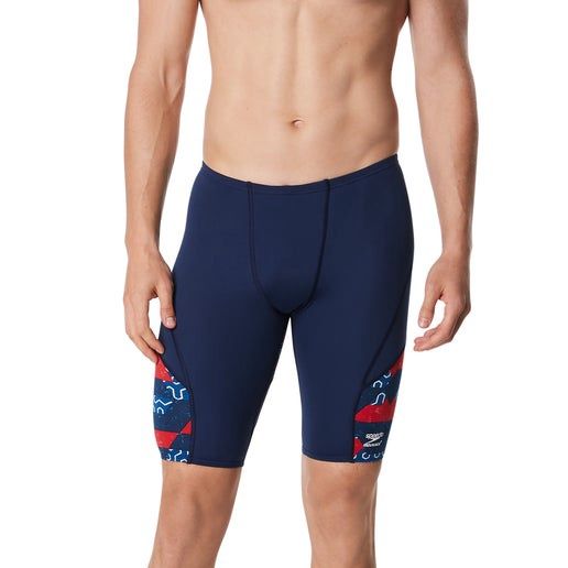 Speedo Endurance + Ruse Blocks Jammer, Colour: 985 Red-White-Blue, Size: 36